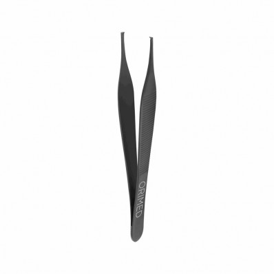 PĘSETA CHIRURGICZNA ADSON - Czarna ceramika, prosta, ząbki 1x2, dł. 12 cm