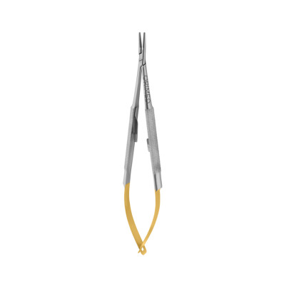 IGŁOTRZYMACZ MIKROCHIRURGICZNY BARRAQUER - Prosty, dł. 14 cm, TC, do nici od 6/0 do 10/0
