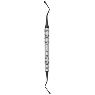 ŁYŻECZKA KOSTNA LUCAS - Czarna ceramika, szer. 3.0 mm x 3.0 mm, dł. 18 cm